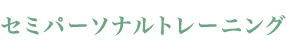 セミパーソナルトレーニング